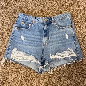 Topshop denim shorts